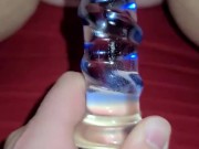 I cummed all over my glass dildo 6/16