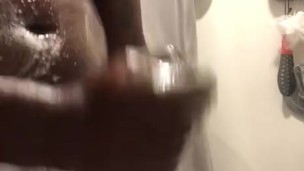 Hot shower action jacking that dick