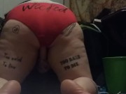 Chubby amateur having solo fun