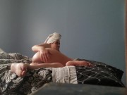 Eating pussy for multiple orgasms and fucked doggy style for cream pie  1/16