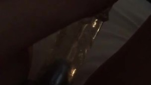 Thinking of a big cock while I fuck my self 