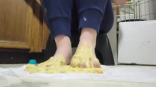 Canned Soup Foot Smashing, Who Wants Some?