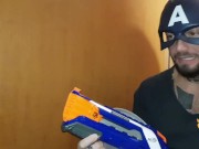 Ladymuffin And Tommy A Canaglia play nerf battle 2  4/16