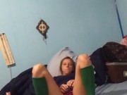 She cums in her panties with vibrator 2/16