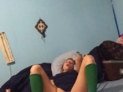 She cums in her panties with vibrator 3/16