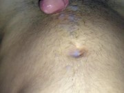 com tesão na madrugada masturbando seu pau grande e grosso peludo e gozando muito 16/16