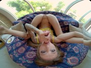 VRALLURE Tiny blonde Kendra Cole plays with her toys and squirts in virtual reality 13/16