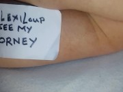 MissLexiLoup hot curvy ass female jerking off pov excited butthole