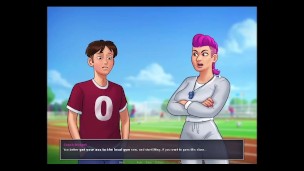 Chica Juega video juegos +18 - Gameplay SummerTime Saga