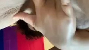 ASMR WETT PUSSY SOUNDS Chubby Young Ebony Babe Plays W/ her creamy pussy 