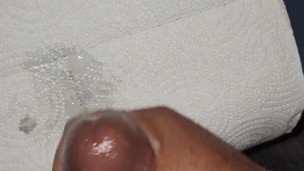 Bust nut on paper towel