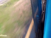 Me follo a despampanante rubia en la parte de atrás del autobús a CDMX (video real)