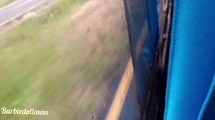 Me follo a despampanante rubia en la parte de atrás del autobús a CDMX (video real)