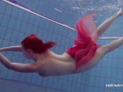 Swimming pool babe Katrin Privsem shows naked body