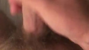 Stroking my fat cock