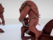 Hot Black Girl x Orcs 3D 1/16
