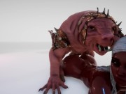 Hot Black Girl x Orcs 3D 6/16