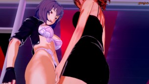 Futa Motoko Kusanagi fucking Futa Black Widow in a hotel room.