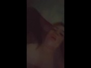 Fat pussy squirts while fan controls it 