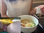 ご飯食べながら気持ちいいことしてみた！ 9/16