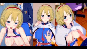 [Hentai Gra Koikatsu! ] Uprawiaj seks z Touhou Duże cycki Alice Margatroid. 3DCG Erotyczne wideo