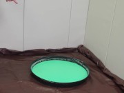 Leashed degraded slave sucking doms dick and licking his asshole 2/16