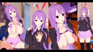 [Hentai Gra Koikatsu! ] Uprawiaj seks z Touhou Duże cycki Reisen Udongein Inaba. 3DCG Erotycznewideo