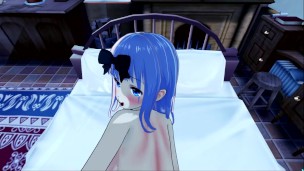 Chika Fujiwara Kaguya Love is War Creampie and Blowjob POV (Hentai)