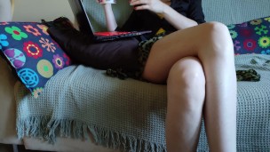 Home offlice upskirt