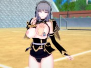 【エロゲーコイカツ！】爆乳女騎士(オリキャラ)3DCGアニメ動画[Hentai Game Koikatsu! Woman knight(Anime 3DCG Video)]