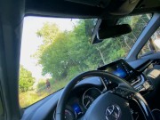 Вывез сучку в лес. Не сдержался в узкой киске - кончил внутрь 6/16