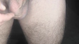 Solo male masterbation closeup