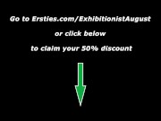 Ersties: ExhibitionistAugust with the Lovely Erin 16/16