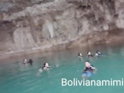 Aventura no cenote.... no final o guia me levou numa parte vazia e deixe ele tocar a ppkinha😜  Vide 13/16