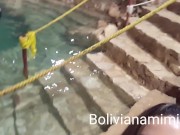 Aventura no cenote.... no final o guia me levou numa parte vazia e deixe ele tocar a ppkinha😜  Vide 9/16