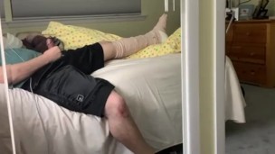 Rubbing my rock hard cock