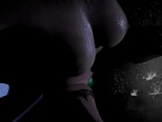 She Rides a Huge Dildo in the Shower 5/16