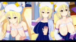 [Gioco Hentai Koikatsu! ]Fai sesso con Touhou Grandi tette Ran Yakumo.Video di anime erotiche 3DCG.
