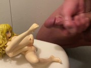エロフィギュア ぶっかけ 素人オナニー 気持ちよく感じてすぐに射精