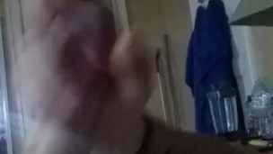 Beating my big dick until I cum 