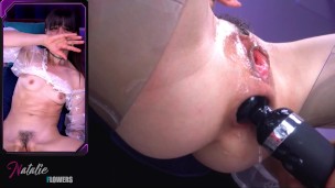 Little Juicy Ass Destroyed with Hitachi toy