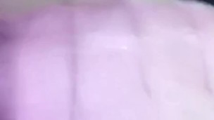 asian trans anairb pulling her cock with huge of cum