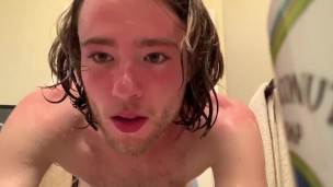 Washing my Hot Sweaty Hairy Body in the Shower after Exercising