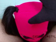 PINK MASKED DEEPTHROAT POV - Deep Sloppy Strokes! - (PART1/4) - ExecutionStyle 8/16