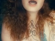 Smoking and playing with my big titties 10/16