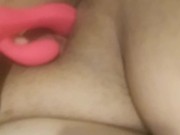 Fucking myself on snapchat with my pink dick