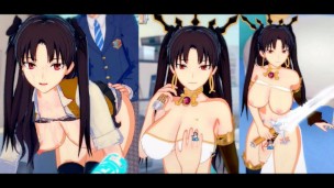 [Jeu Hentai Koikatsu ! ] Avoir des relations sexuelles avec Fate Gros seins Ishtar(Rin Tohsaka).Vidé