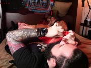 Mystick & Kaija Surprise Visit in Cosplay to Make me Smell, Worship, & Cum to their Feet - FOOTPUNKZ 8/16