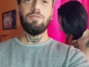 After sex, she hangs out the clothes 15/16