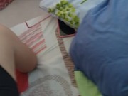 Tengo sexo con mi amiga en el balcón y sus vecinos nos ven exhibiciónismo 11/16